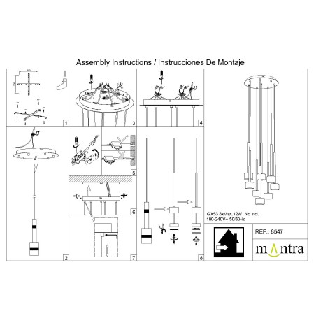 Floron de techo serie TONIC Negro - 40x3.5h