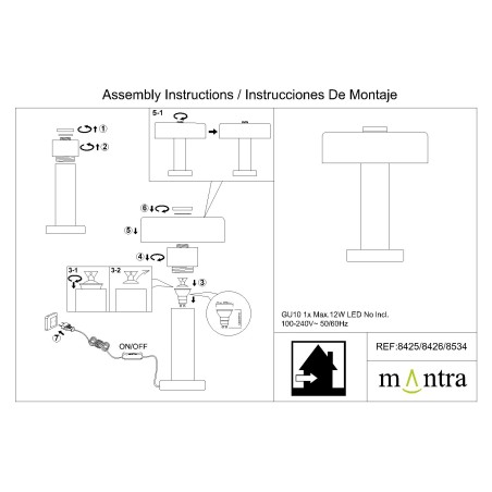 Sobremesa  serie GIN Oro rosa/Negro - 32x45h