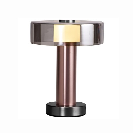 Sobremesa  serie GIN Oro rosa/Negro - 22x25h