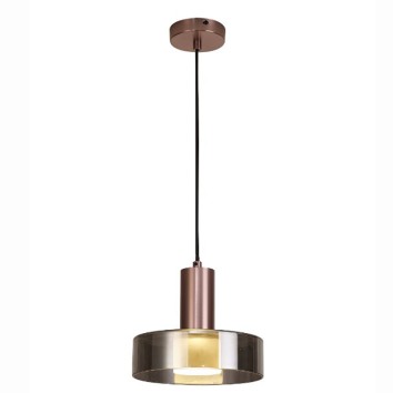 Lámpara GU10 serie GIN Oro rosa/Negro - 22x150h