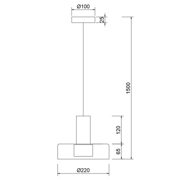 Lámpara GU10 serie GIN Oro rosa/Negro - 22x150h 2
