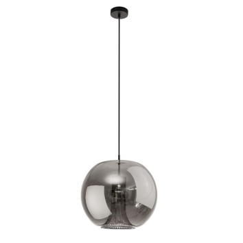 Colgante GU10  Cilindro serie KRISS Negro/Cromo - 40x38-180h