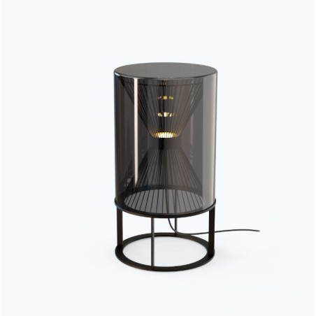 Sobremesa LED 9W serie KRISS Negro/Cromo - 25.5x47h