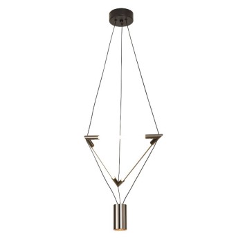 Colgante LED 7+14W Pequeño serie ELECTRA Negro - 52.5x25.5x150h