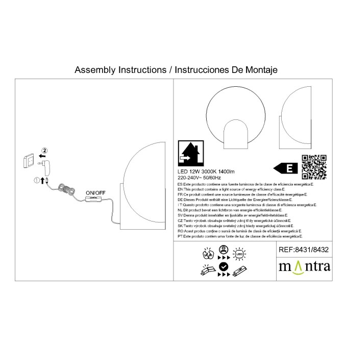 Sobremesa  serie OCULO Negro - 30x16.2x31h