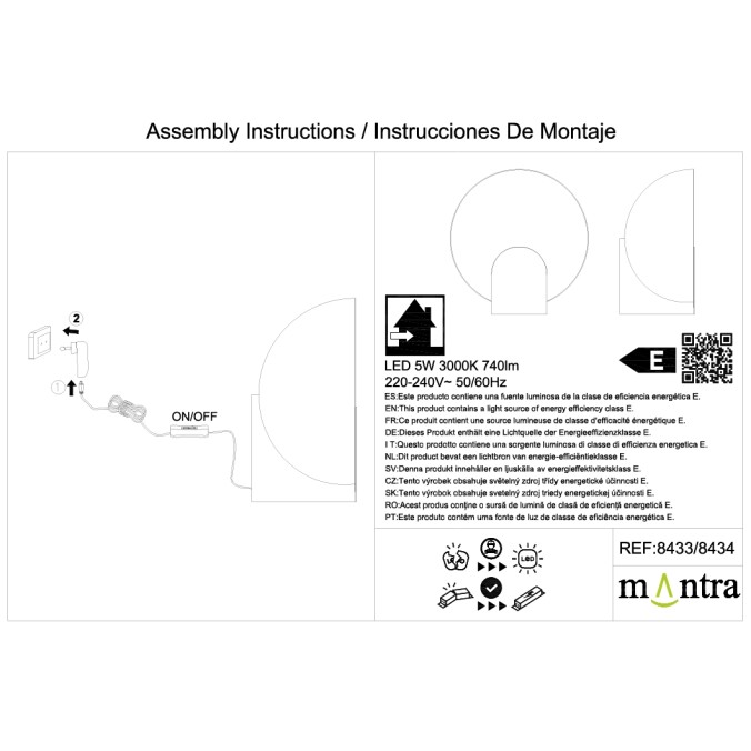Sobremesa  serie OCULO Negro - 20x10.8x20.6h