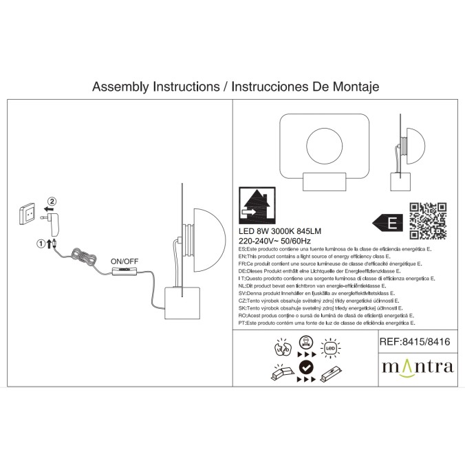 Sobremesa  serie ALBA Negro - 25x7.6x25h