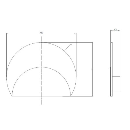 Aplique LED  serie MARMOL Blanco - 32x5h