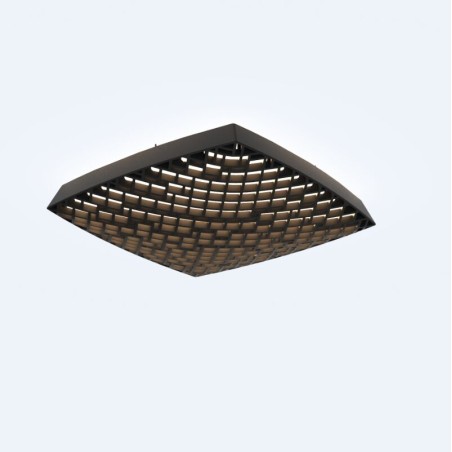 Plafón LED 56W Dimable serie URBAN Negro - 38.5x38.5x8.6h