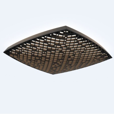 Plafón LED 80W Dimable serie URBAN Negro - 51x51x9.1h