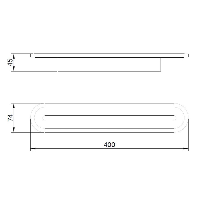 Aplique LED  serie TULUM Blanco - 40x10x4.5h