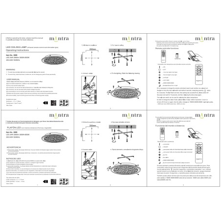 Plafón LED 24W serie TULUM Blanco - 40x5h