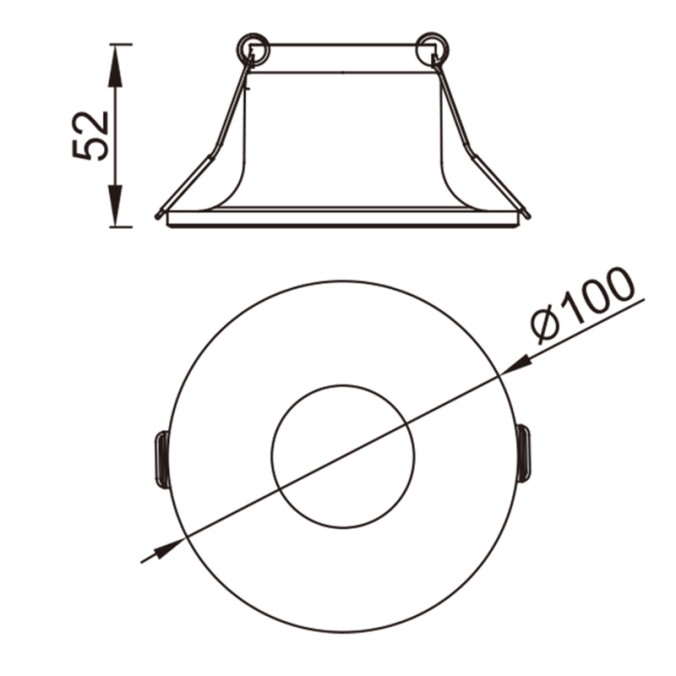 Empotrable  serie LAGOS Blanco - 10x5.2h