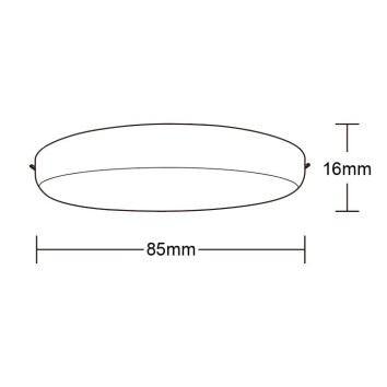 Empotrable LED  serie ALGARVE Blanco - 8.5x1.6h 2