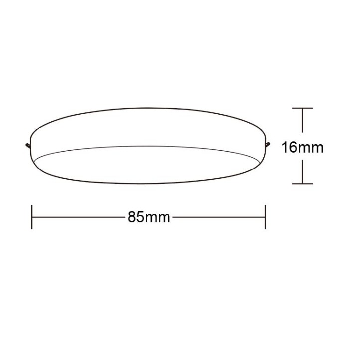 Empotrable LED  serie ALGARVE Blanco - 8.5x1.6h