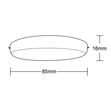 Empotrable LED  serie ALGARVE Blanco - 8.5x1.6h