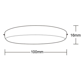 Empotrable LED  serie ALGARVE Blanco - 10.3x1.6h 2