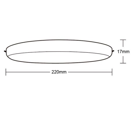 Empotrable LED  serie ALGARVE Blanco - 22.2x1.7h