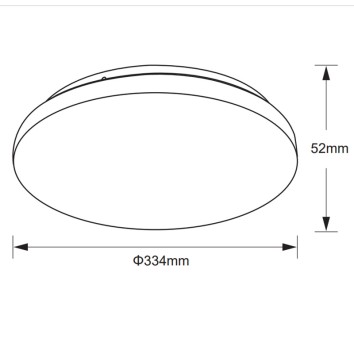 Plafón LED serie ZERO CCT Blanco - 33.4x5.2h 2
