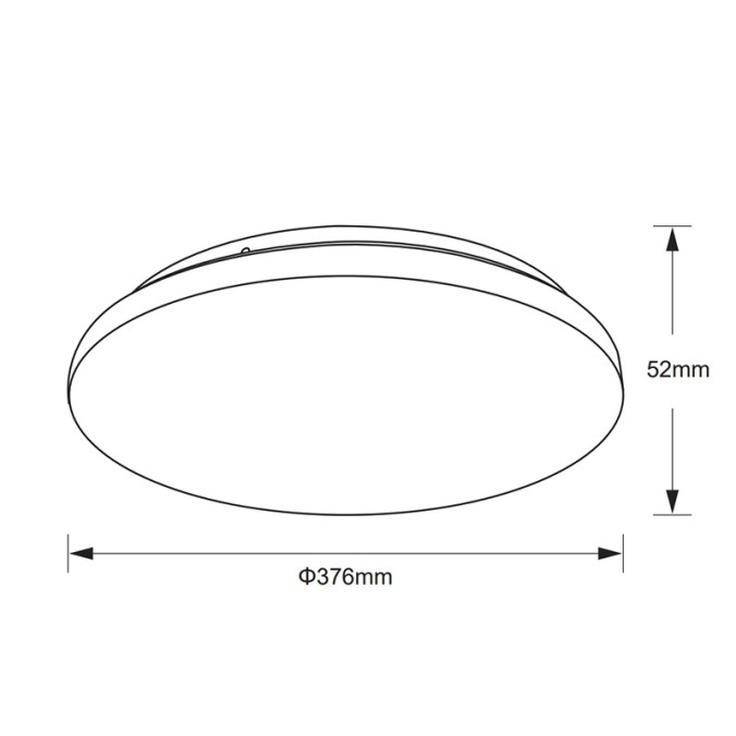 Plafón LED serie ZERO CCT Blanco - 37.6x5.2h
