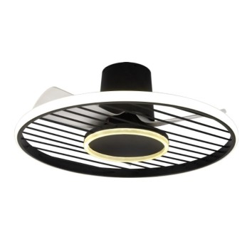 Plafón LED 45W Ventilador 25W serie SOHO Negro - 66x24.5h