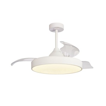 Plafón LED 45W Ventilador 25W serie ALASKA Blanco - 43x35.5-48h