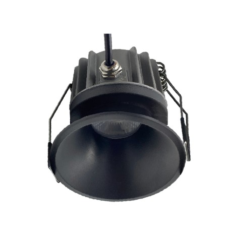 Empotrable LED CCT  IP65 serie ROMBOK Negro - 6.5x6.4h