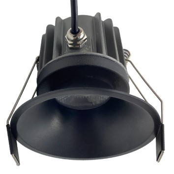 Empotrable LED CCT  IP65 serie ROMBOK Negro - 8.5x7.6h