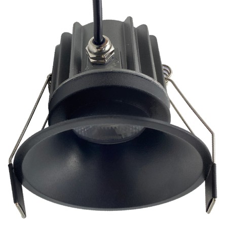 Empotrable LED CCT  IP65 serie ROMBOK Negro - 8.5x7.6h