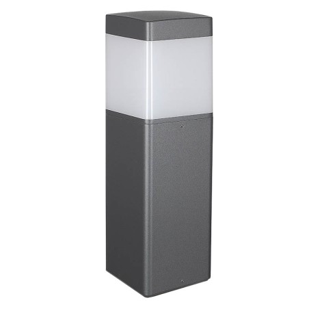 SOBREMURO EXTERIOR GRIS OSCURO CUAD. 35CM IP65 E27 serie CHICAGO Gris Oscuro - 11x11x35h