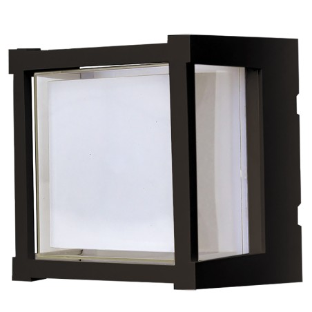 PLAFON/APLIQUE EXTERIOR NEGRO LED IP65 - 15W - CCT serie CREEK Negro - 16.1x16.1x11.1h