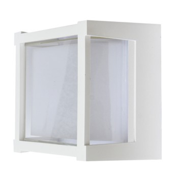 PLAFON/APLIQUE EXTERIOR BLANCO LED IP65 - 15W - CCT serie CREEK Blanco - 16.1x16.1x11.1h