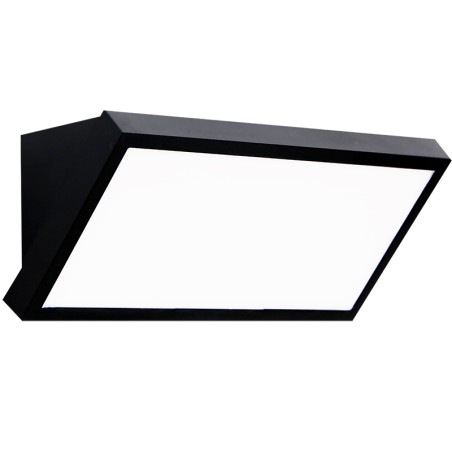 APLIQUE EXTERIOR NEGRO LED IP65 - 20W - CCT serie CREEK Negro - 26.8x10.8x10.8h