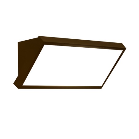 APLIQUE EXTERIOR CORTEN LED IP65 - 20W - CCT serie CREEK Corten - 26.8x10.8x10.8h