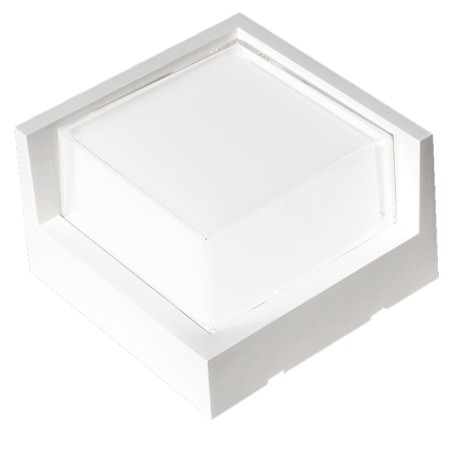 APLIQUE EXTERIOR BLANCO LED IP65 - 15W - CCT serie CREEK Blanco - 16x16x10h