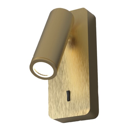 Aplique Lector Mini GU10 serie NOTTE Cuero - 6.5x16h