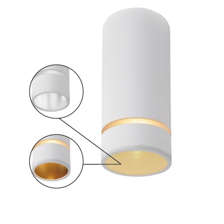 FOCO GU10 BLANCO serie SPLIT Blanco - 6x13.5h