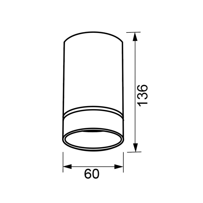FOCO GU10 BLANCO serie SPLIT Blanco - 6x13.5h