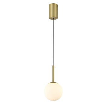 COLGANTE LED 9W 3000K ORO SATINADO serie PUEBLA Oro Satinado - 12.5x34-200h