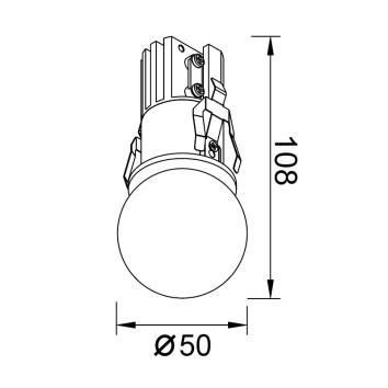 Empotrable LED 7W IP44 4000K serie BEAD Blanco - 4.2x10.8h 2