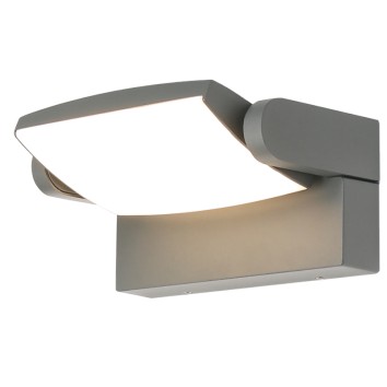 Aqlique LED 12W 3000K Gris Oscuro serie HOOD Gris Oscuro - 17.5x12.4x8.6h