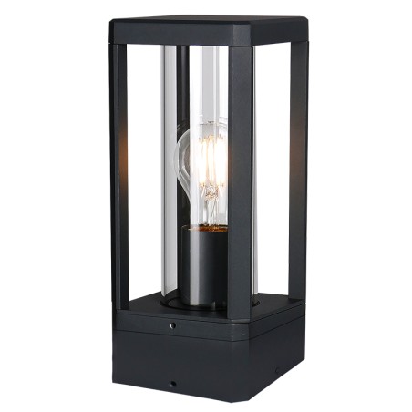 Sobremuro 1L E27 Negro serie NEVADA Negro - 12x12x26.4h