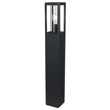 Bolardo 1L E27 Negro serie NEVADA Negro - 12x12x80h