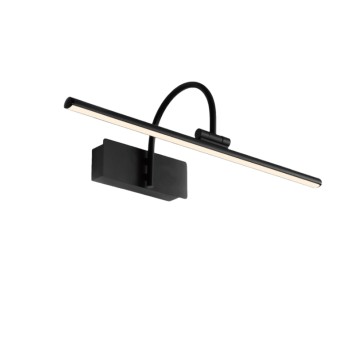 Aplique LED 8W 3000K serie PARACURU Negro - 45.5x19.5x14.5h