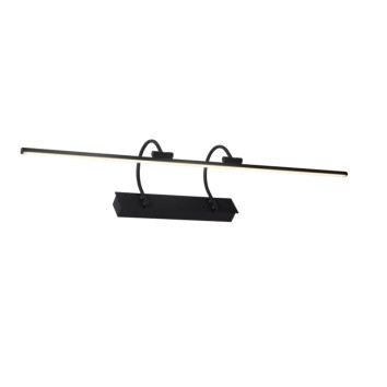 Aplique LED 18W 3000K serie PARACURU Negro - 89.5x19.5x14.5h