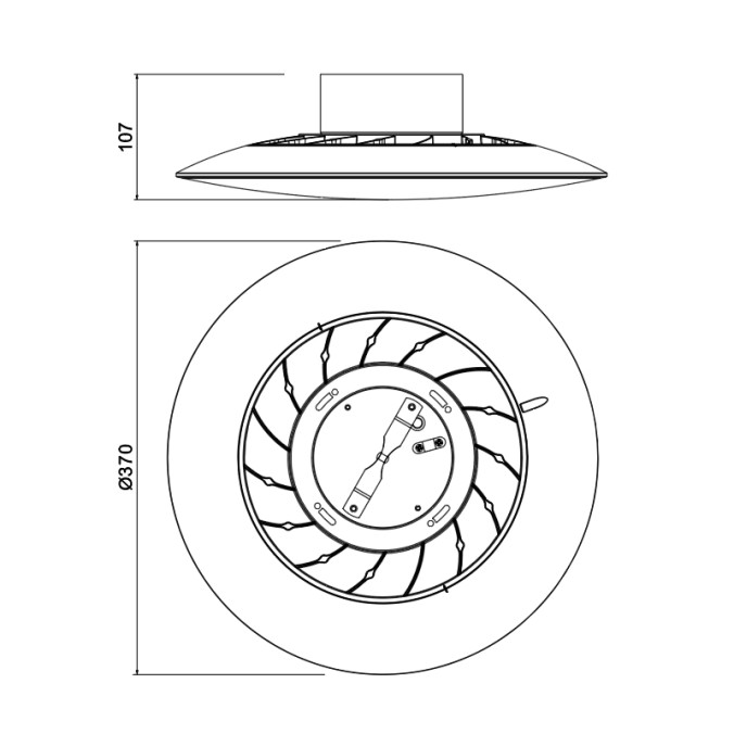 Plafón LED 24W CCT FINLAND serie SLIM CCT Blanco - 37x10.7h
