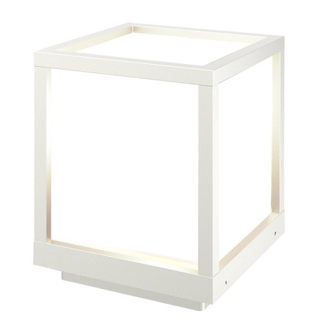 Sobremuro 1L E27 Blanco serie UTAH Blanco - 16x16x19h