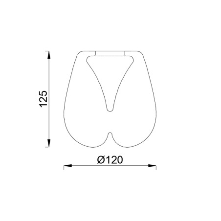 Cristal serie ANDROMEDA Cobre - 12x12.5h