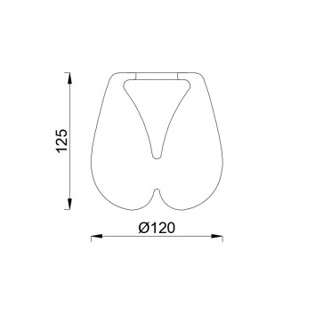 Cristal serie ANDROMEDA Bronce - 12x12.5h 2