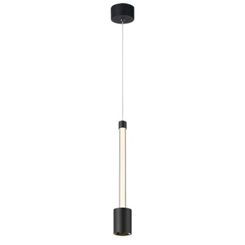 Colgante LED 7W 3000K serie FUGAZ Negro+Oro Rosa - 5.4x41-191h